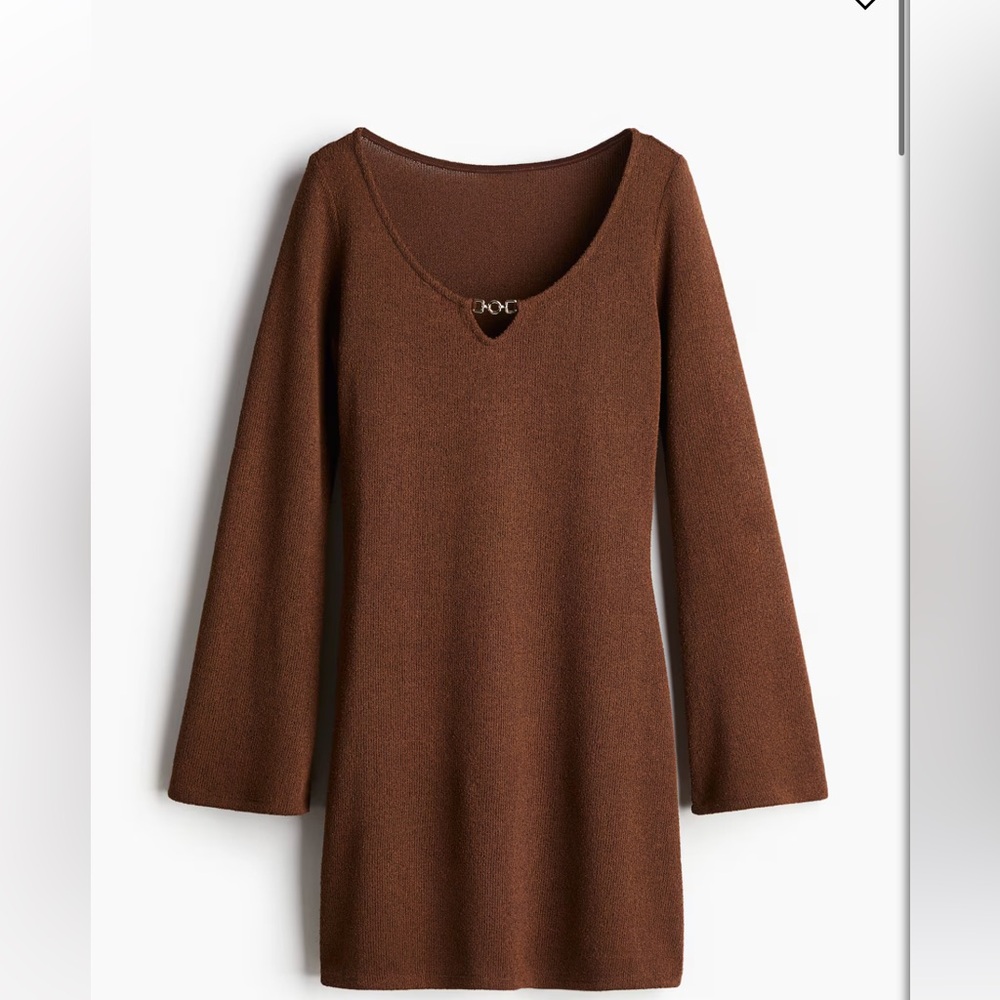 H&M knit dress with flared skirt size xl